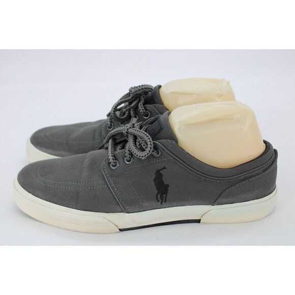 POLO RALPH LAUREN Faxon Low Lace Up Fabric Sport Sneakers Shoes Mens 9.5D - Picture 3 of 11